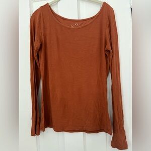 GAP Women's Terracotta Long Sleeve Tee